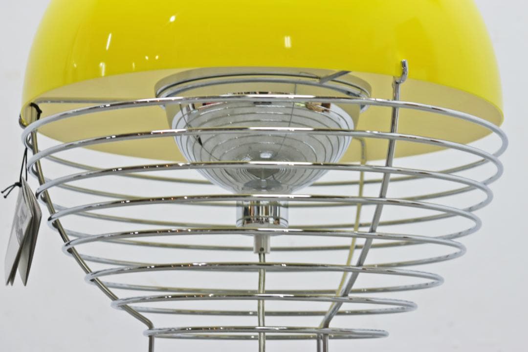 未使用 正規品 ヴェルナー パントン ワイヤーランプ 北欧 照明 イエロー