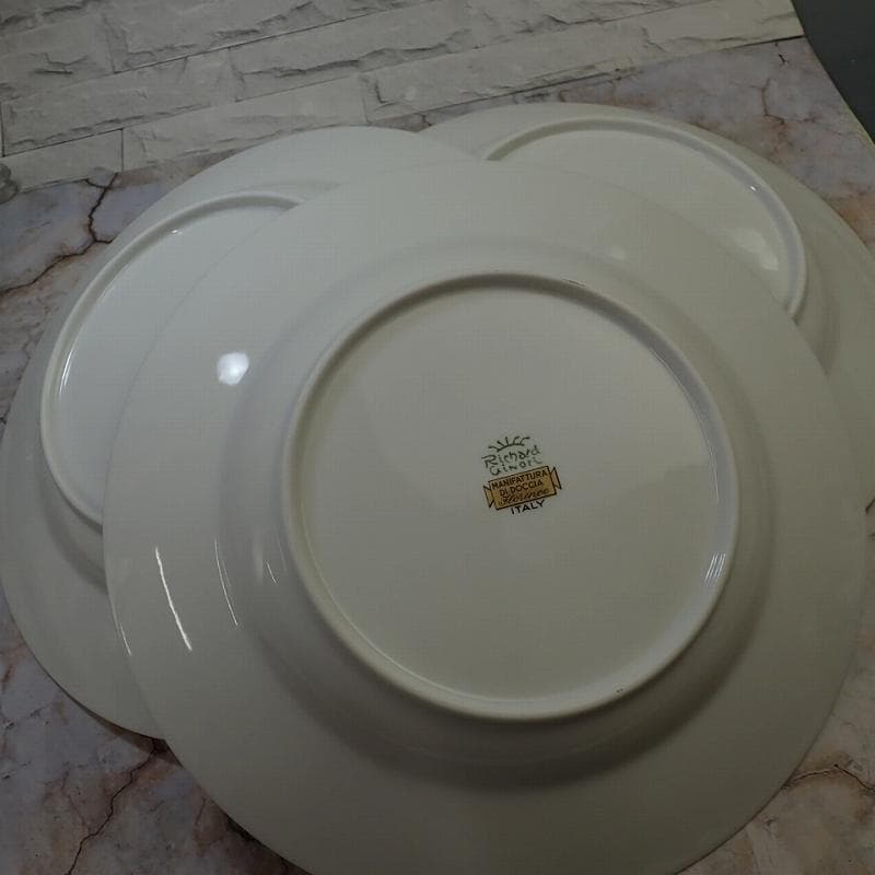 RU-6207　リチャードジノリ　パルメッテ　エメラルド　スーププレート4客