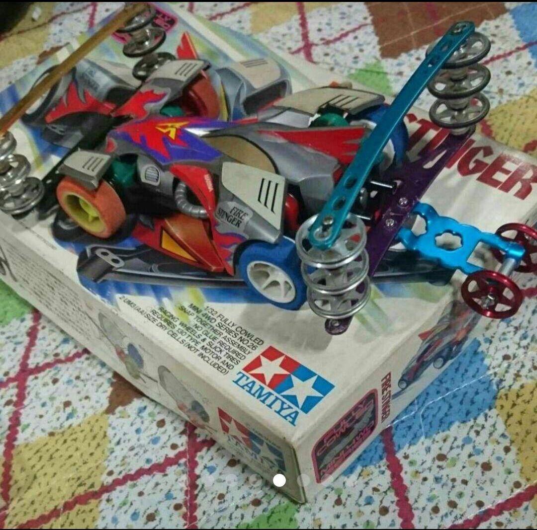 ミニ四駆完成品 街道レーサー 優勝マシン 狼パーツ フェンスカー 狼