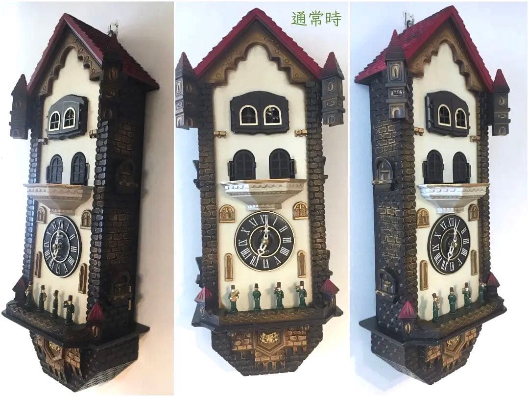 ●からくり時計●CITIZEN シチズン オルゴール 木製 鐘 ヴィンテージ