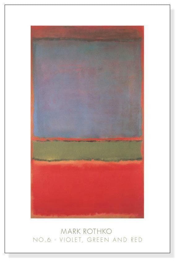 額装品/No.6/Violet Green and Red/1951/ロスコ
