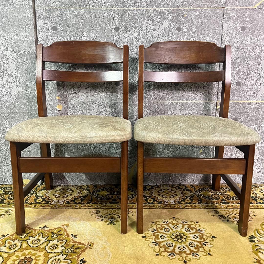 SEF家具꧂ダイニングチェア4脚セット ファブリック いす イス 椅子 レトロ