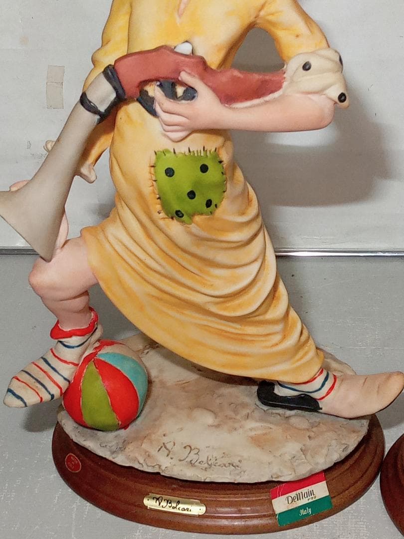 ドマン ピエロ オーロ・ベルカリ まとめ売り 高約36㎝ 道化師 フィギュリン