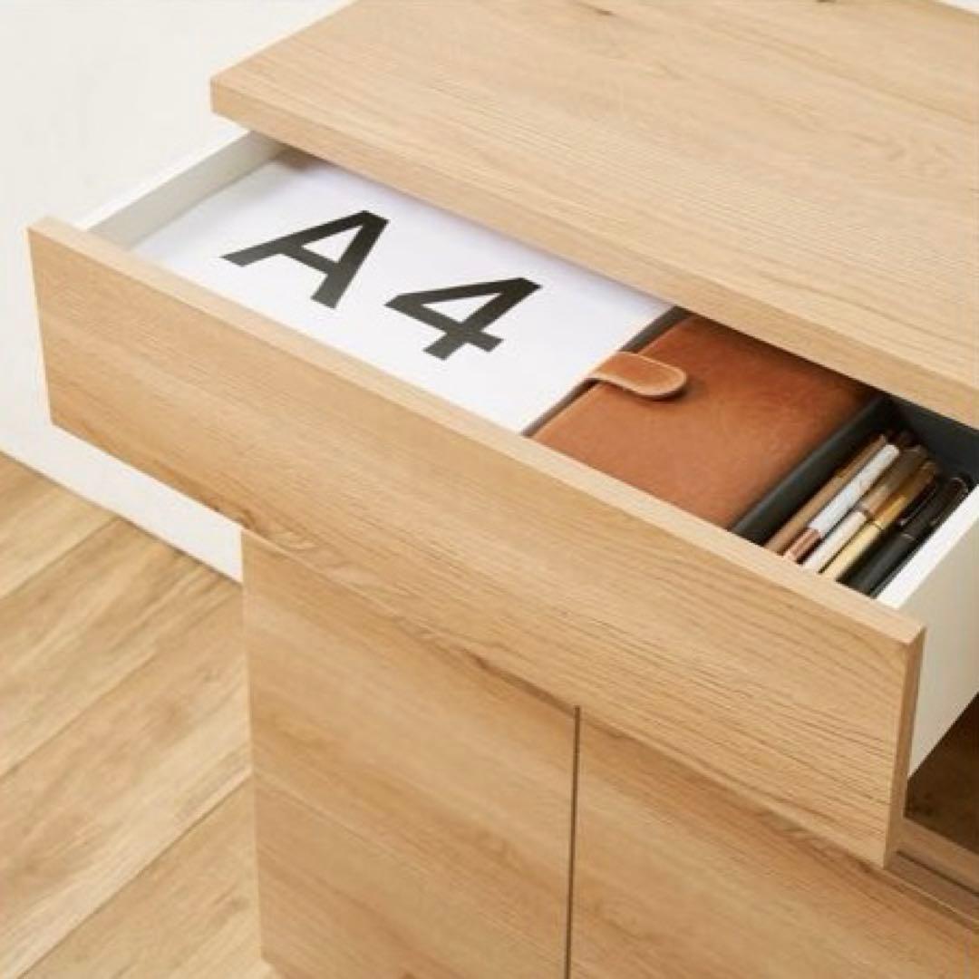 ディノス　リビング収納キャビネット 幅90cm ホワイト