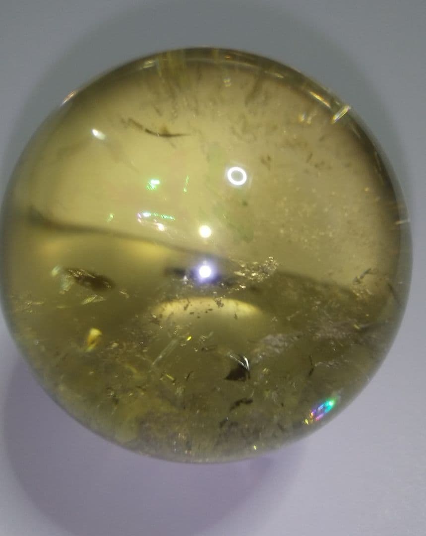 セール　レモンイエロー　✨　 シトリンスフィア 丸玉