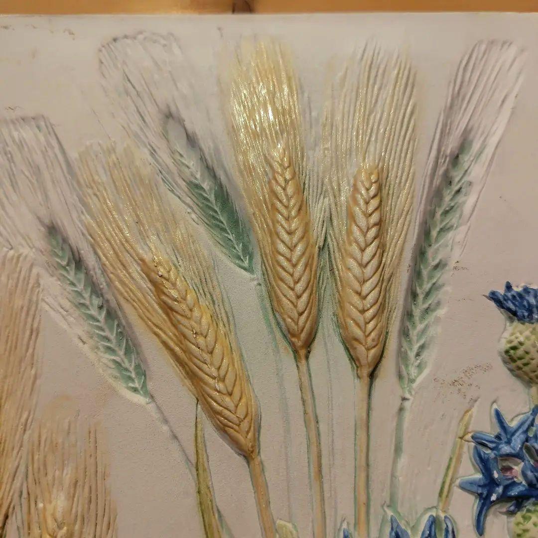 Jie Gantofta 麦とヤグルマギク 陶板