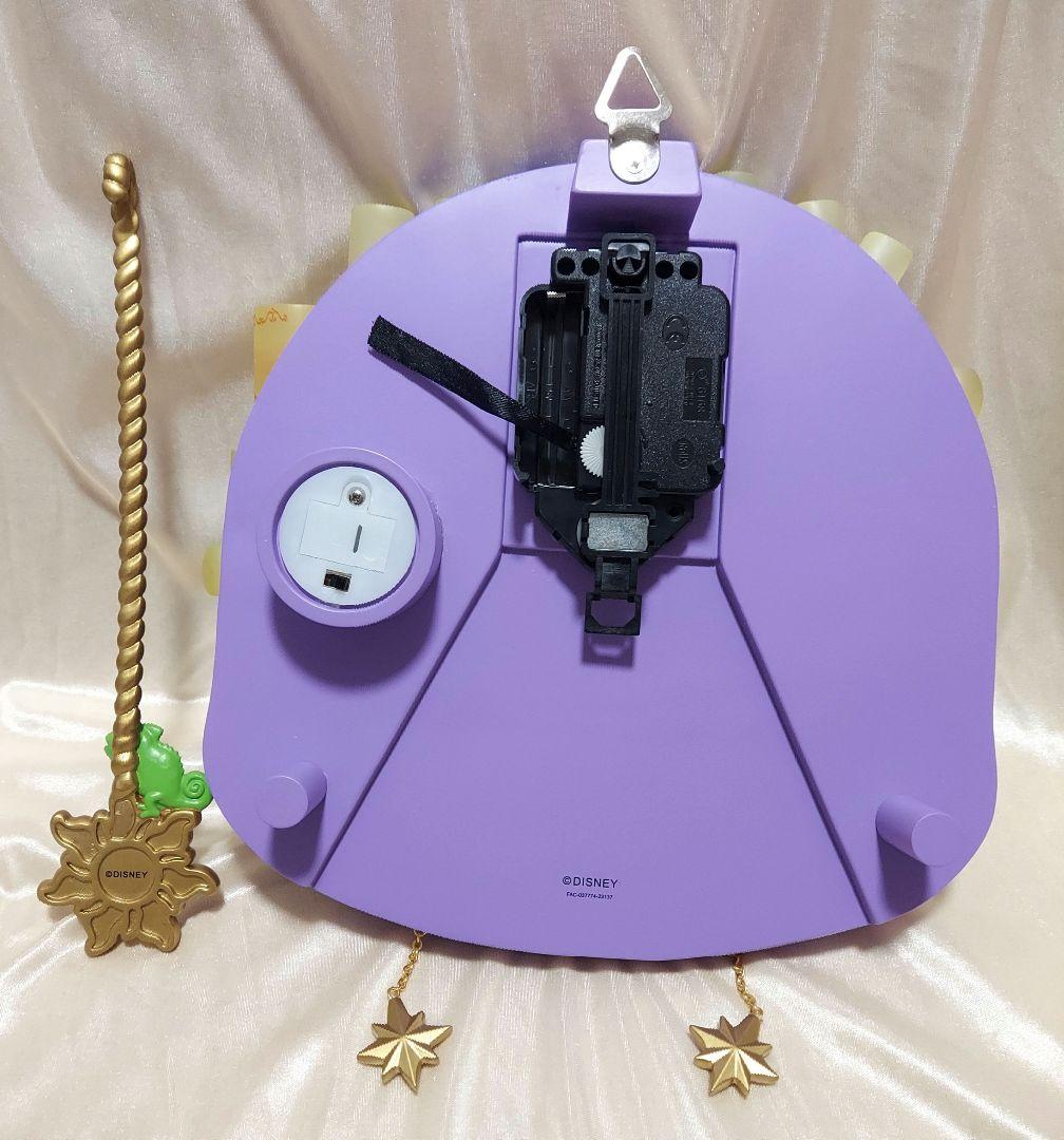 ディズニーストア ラプンツェル フリンライダー パスカル 掛け時計 フィギュア