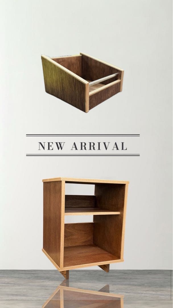 レコードオープンシェルフ レコード、アンプ、レコードプレーヤーなどの収納