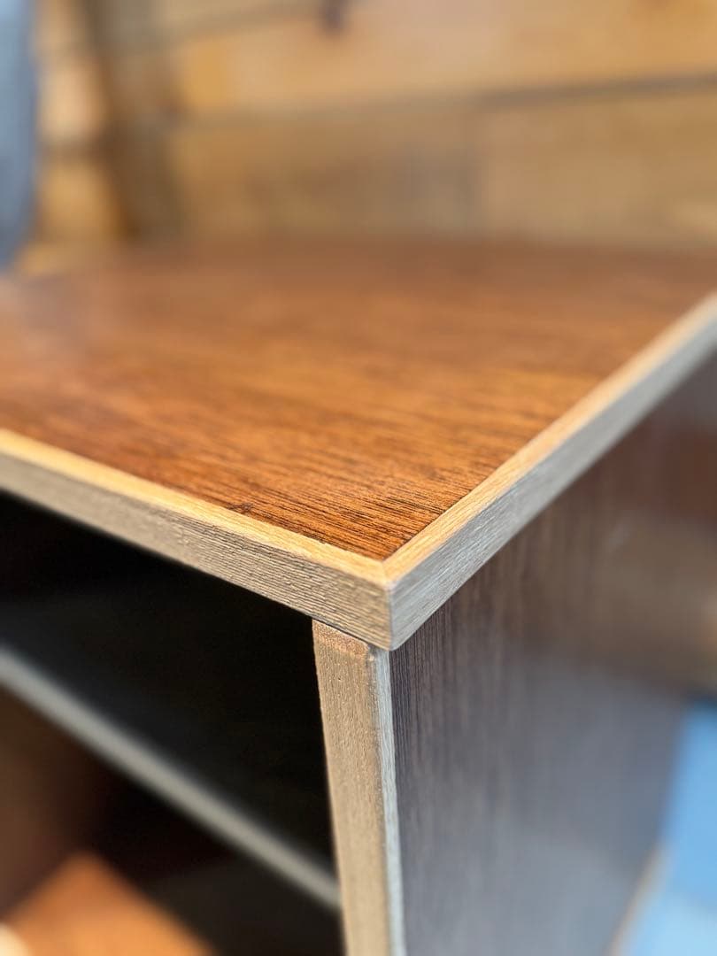 レコードオープンシェルフ レコード、アンプ、レコードプレーヤーなどの収納