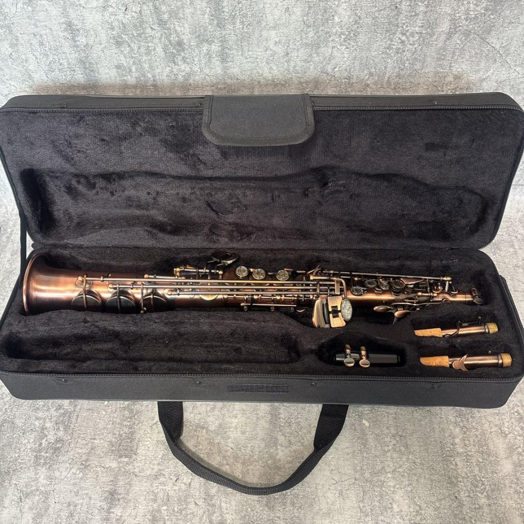 【極美品、希少】Muslady マスレディ ソプラノサックス 送料無料 匿名配送