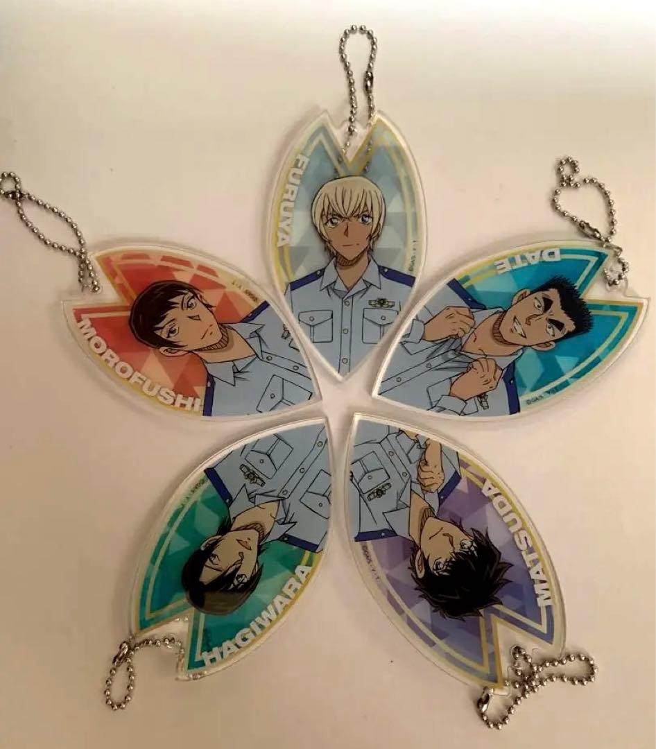 名探偵コナン【警察学校組 5点セット】桜 アクリルキーホルダー 降谷