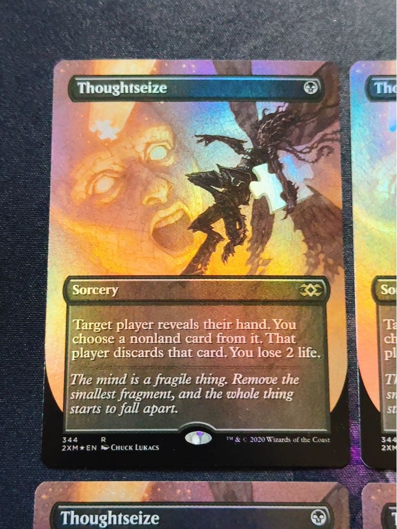 【ショーケースfoil】思考囲い　英語　4枚セット