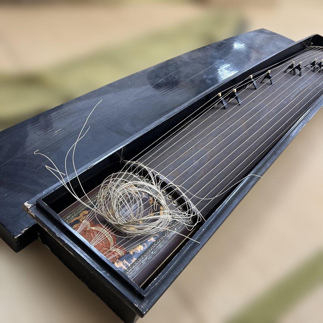 鼈甲入お琴 長さ約192㎝ 箱付 東Y7-1219☆2F