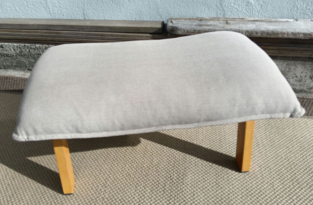 超美品 無印良品 ハイバックリクライニングソファ用「オットマン」①