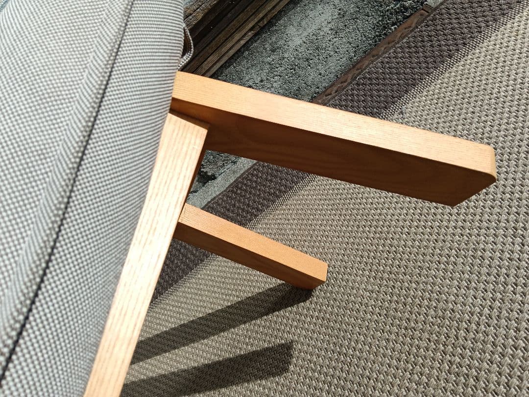 超美品 無印良品 ハイバックリクライニングソファ用「オットマン」①