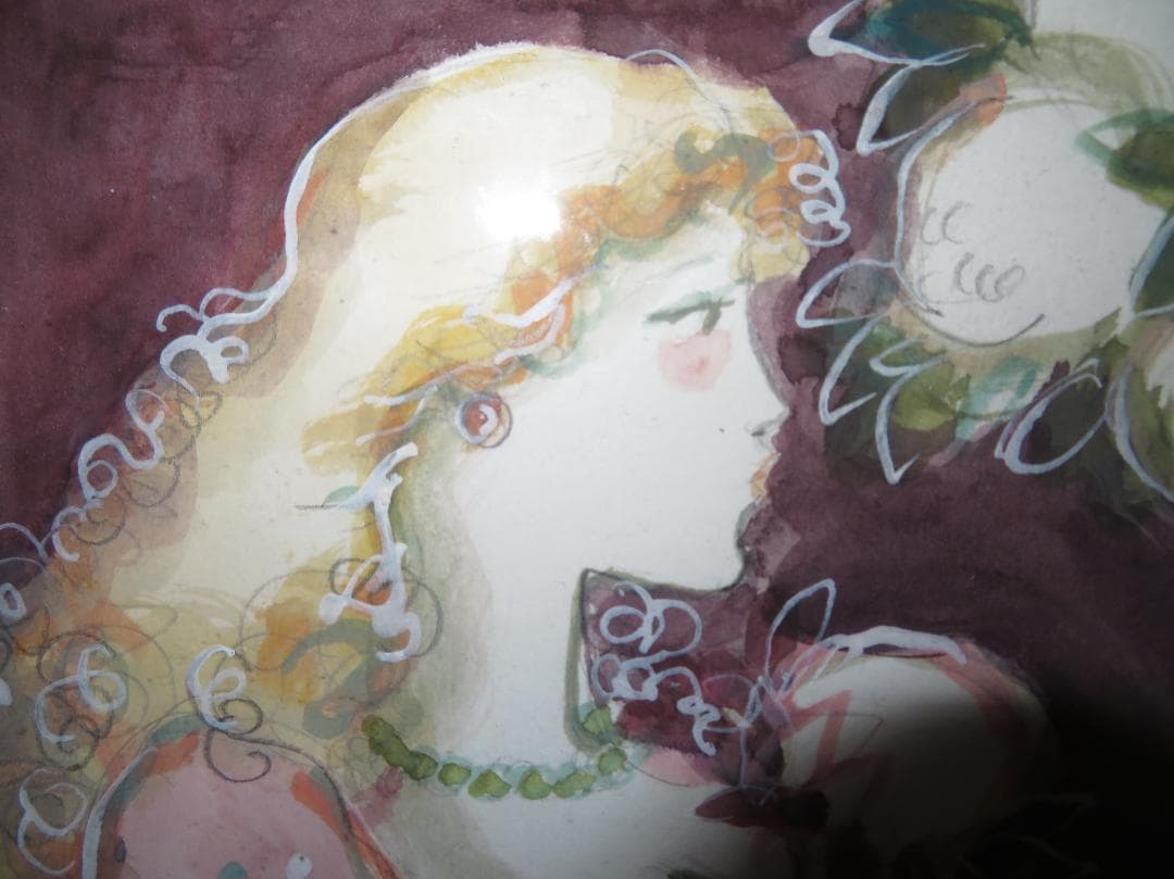 ◆ サージ・マルジス（Serge Marjisse）　水彩　「シャンパン」 ◆