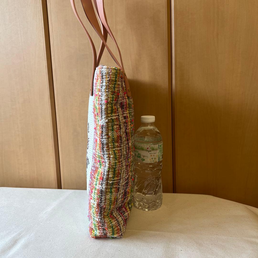 【ジョリーフルール】貴重　エピファニー カラフル　ツイードトートバッグ　高級仕上