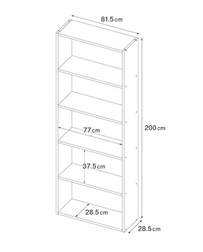 スタッキングシェルフ・ワイド・５段・ウォールナット材　無印良品