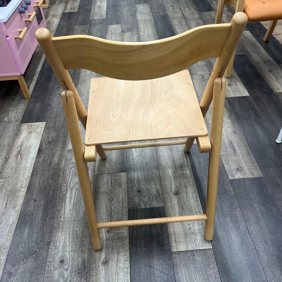 【美品】無印良品 廃盤　折り畳み椅子　ブナ木材 フォールディングチェア