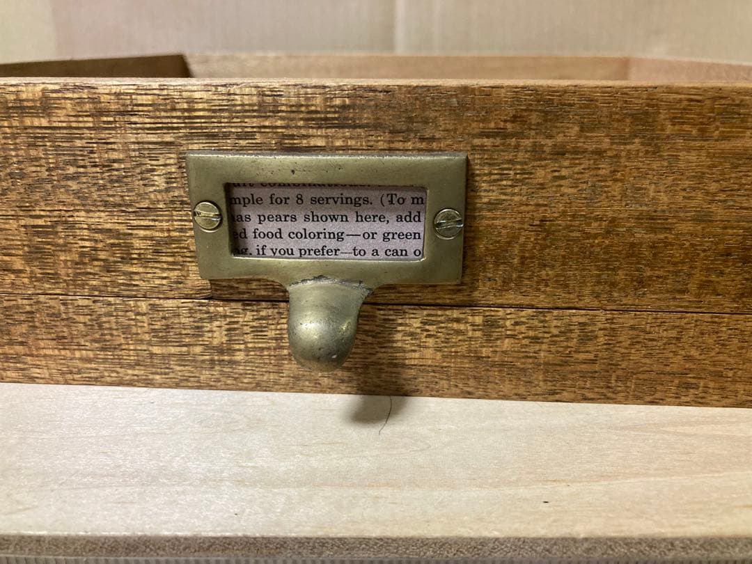 ハンドメイド 古道具風 卓上引出し 5段小引出し ビンテージ風 什器にも