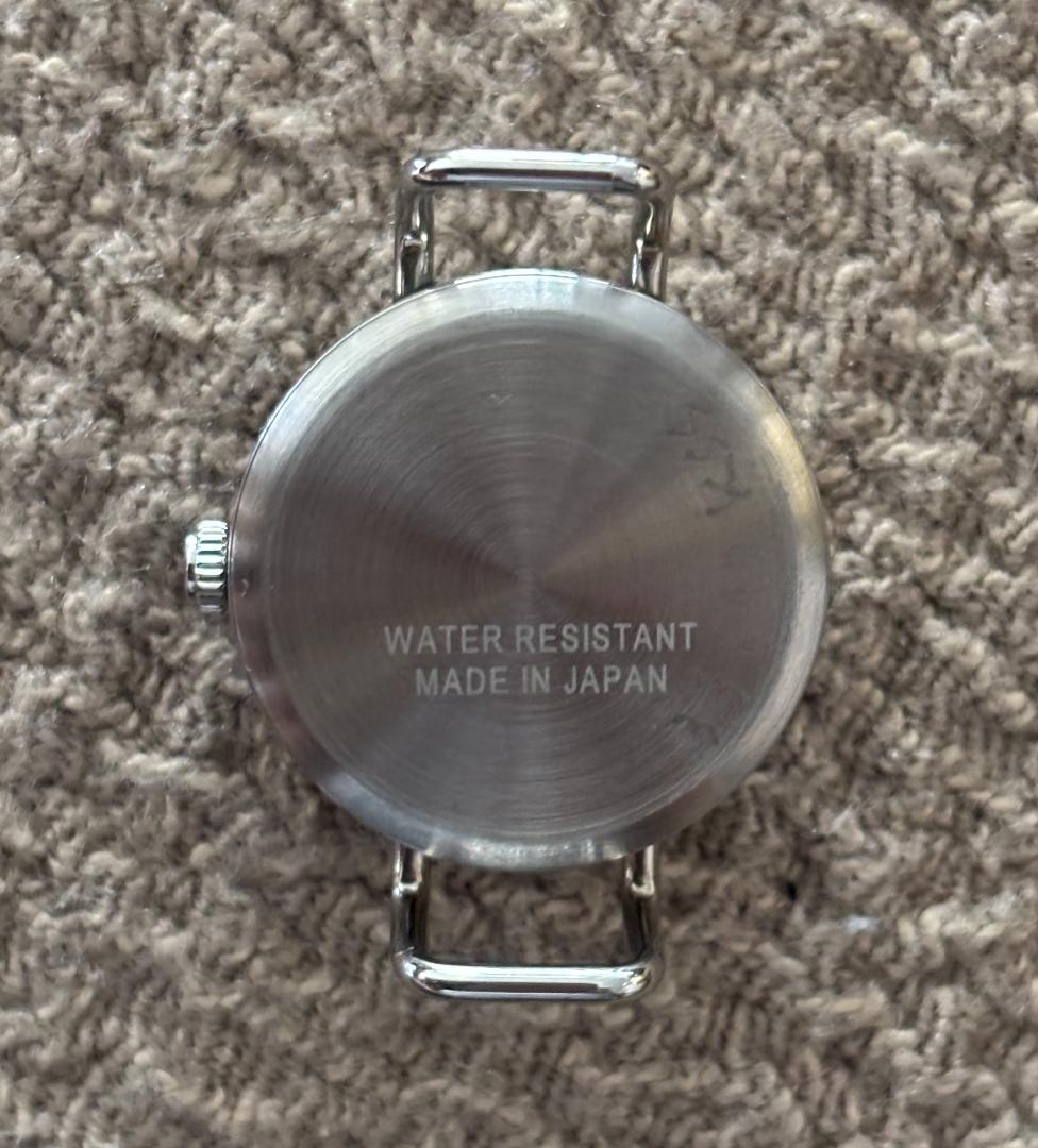 ＜C-Brain＞ 本革新品ベルト茶∔中古クラシック針（シルバー）文字盤　腕時計