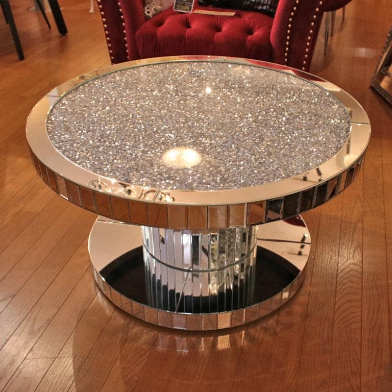 ジュエル ラウンドローテーブル ミラー家具 丸テーブル 143-142