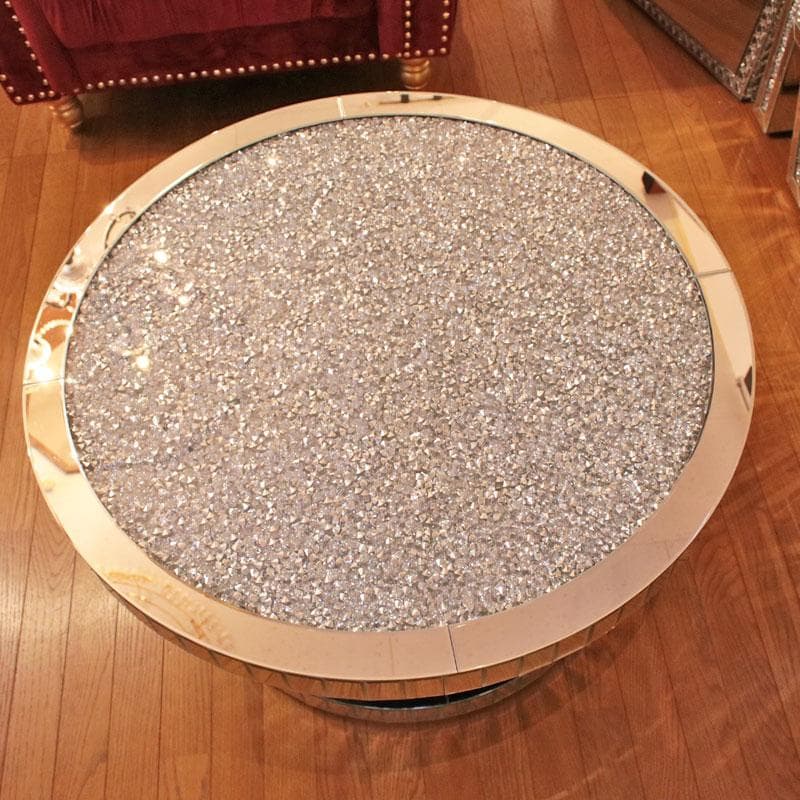 ジュエル ラウンドローテーブル ミラー家具 丸テーブル 143-142