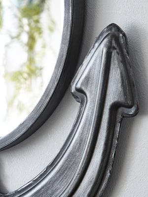 イカリ型 碇 壁掛け ミラー 壁飾り ミラー アイアン 男前インテリア おしゃれ