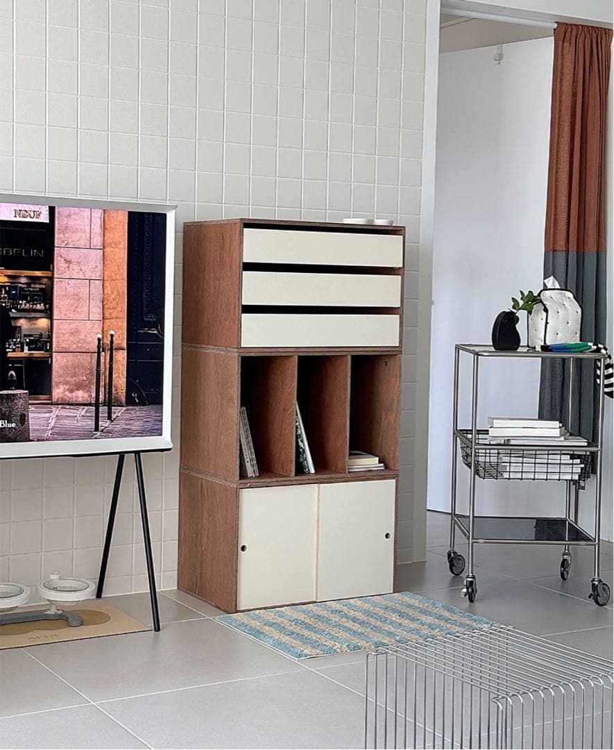 専用！淡色インテリア韓国家具O'gre カシューナッツ収納棚シリーズ VAMIR