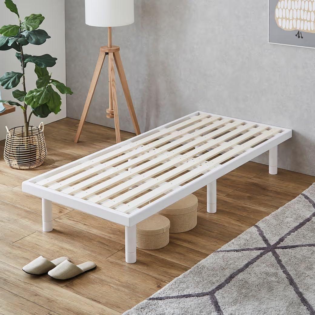 バノン すのこベッド フレーム セミシングルショート ホワイト