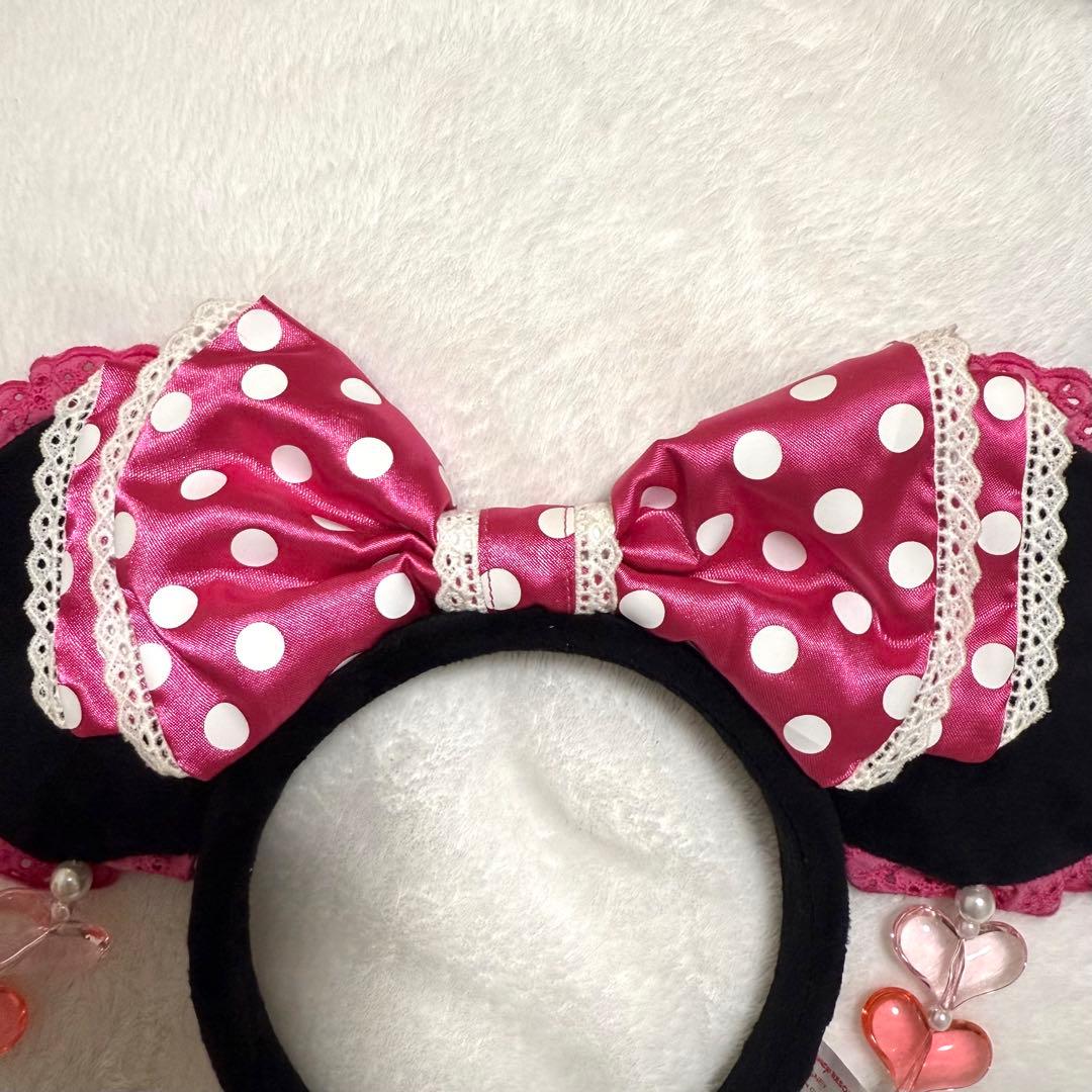 ミニー カチューシャ イヤリング ピンク