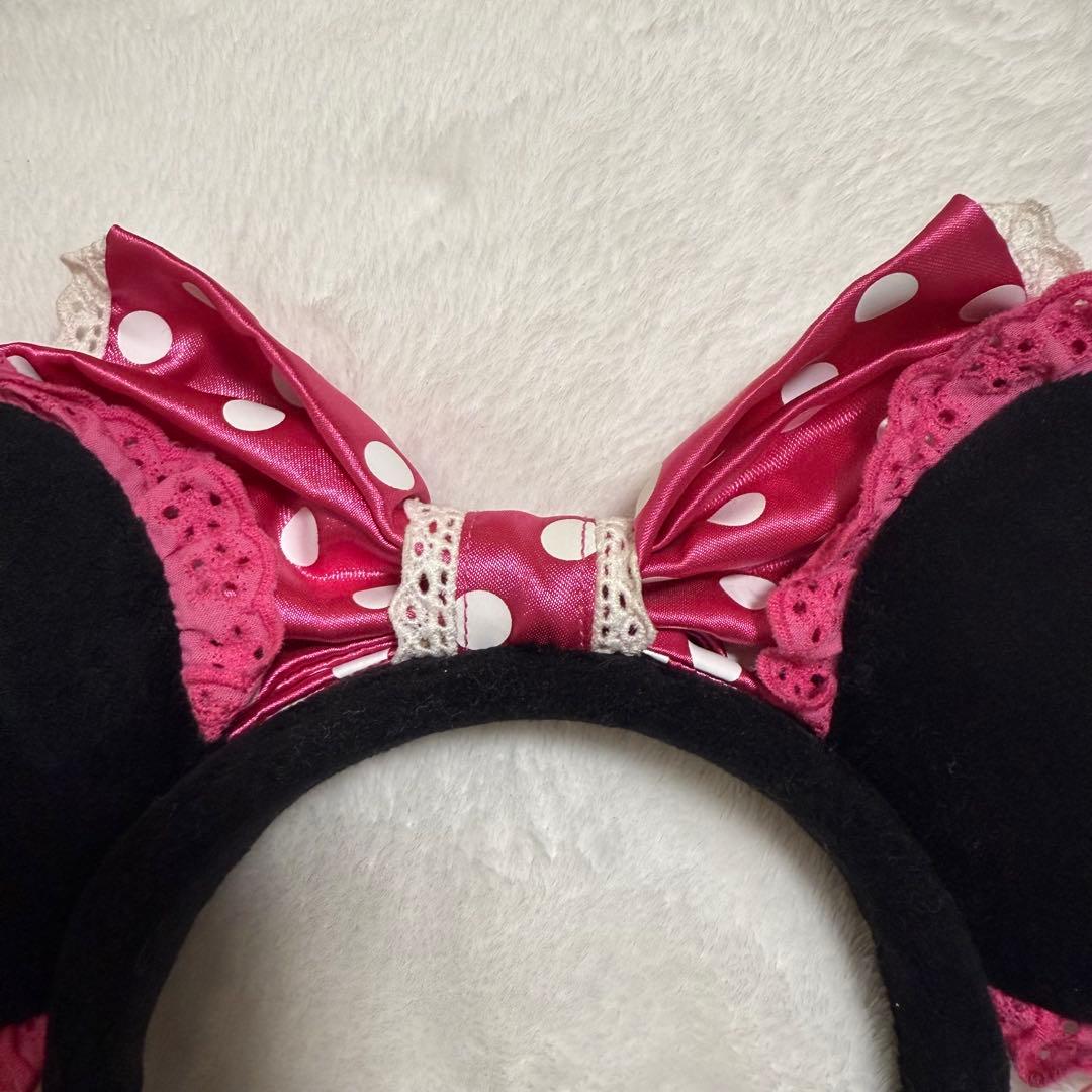 ミニー カチューシャ イヤリング ピンク