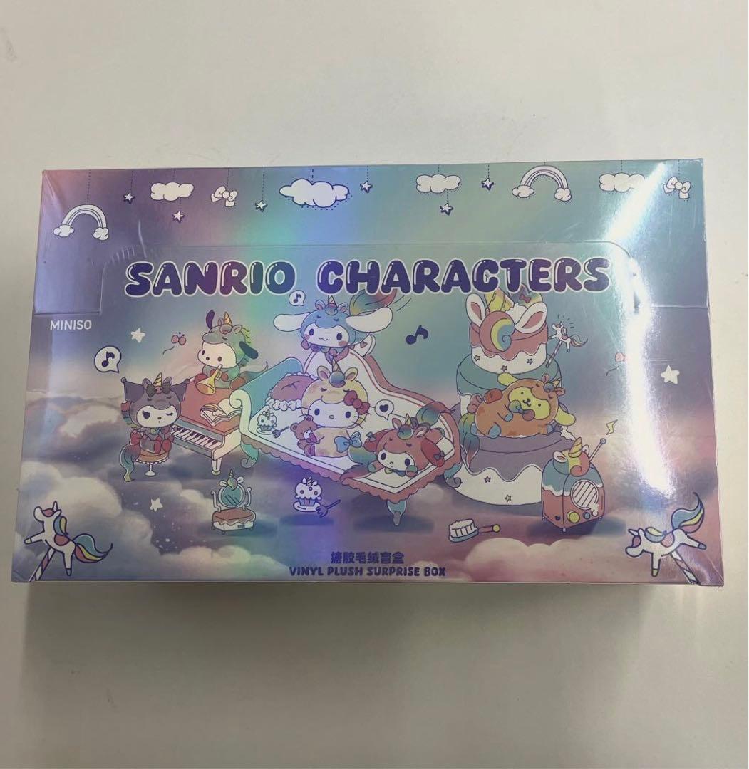サンリオ　ユニコーン　MINISO ぬいぐるみ　ブラインドボックス　6ピース入り 予約販売：5月下旬～6月中旬 お届け予定】 MINISO x サンリオ(SANRIO