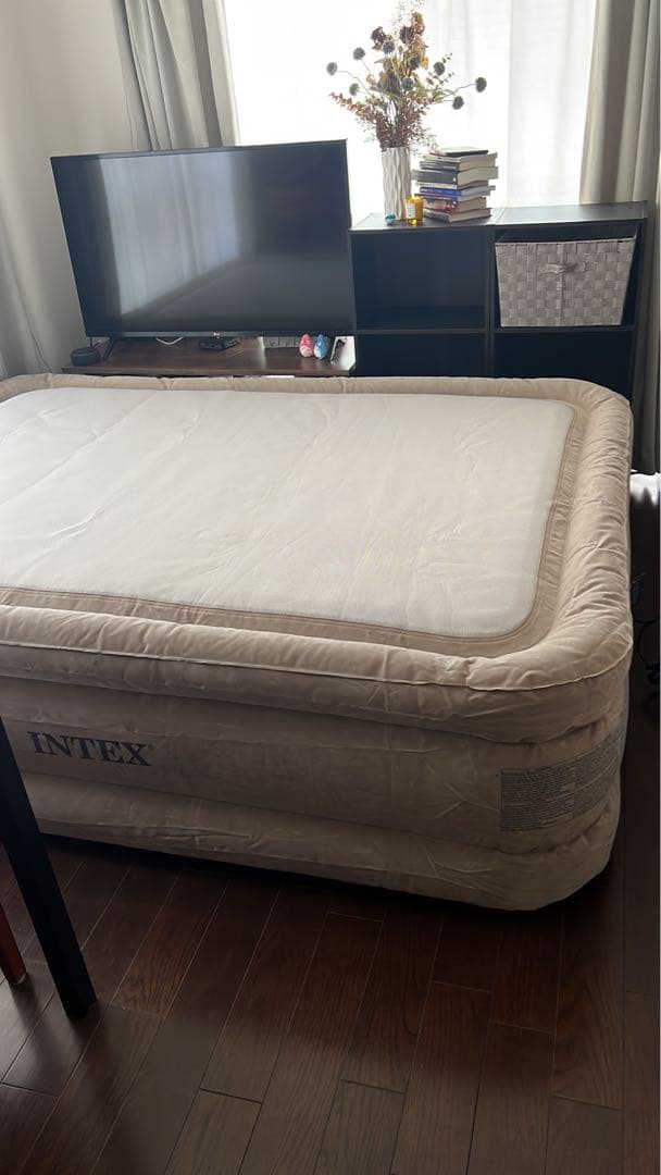 Intex 64477JB ワイドダブルエアーベッド 203x152x51cm
