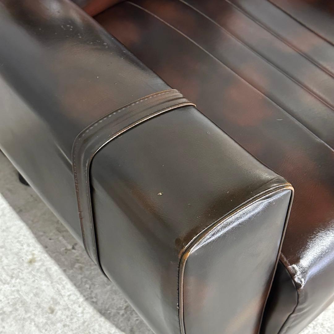 ✦1960年〜1970年✦昭和レトロソファ ヴィンテージ 一人掛け ブラウン合皮