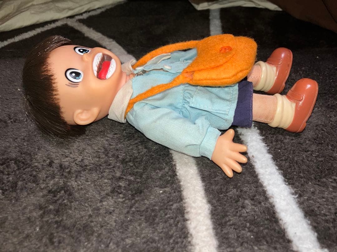 ポピー まことちゃん ソフビ カバン付 アンソニー 大きさ約19cm 楳図