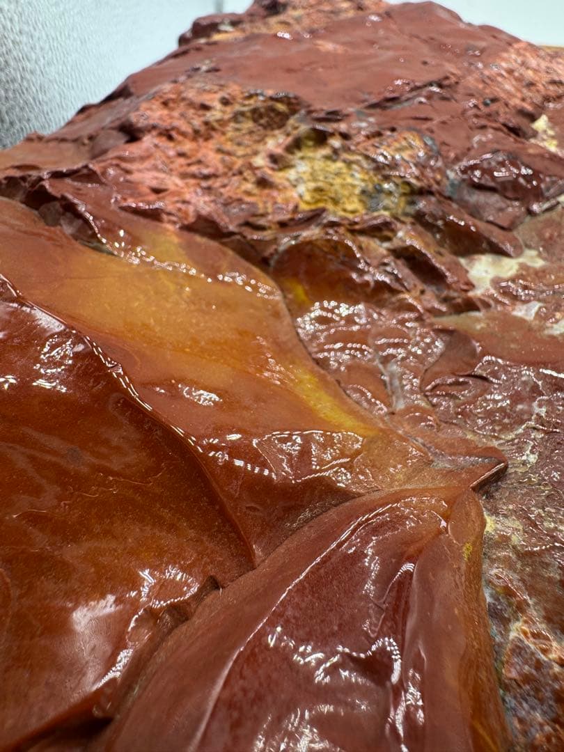 大型 赤玉石系 原石 約50cm 台座付