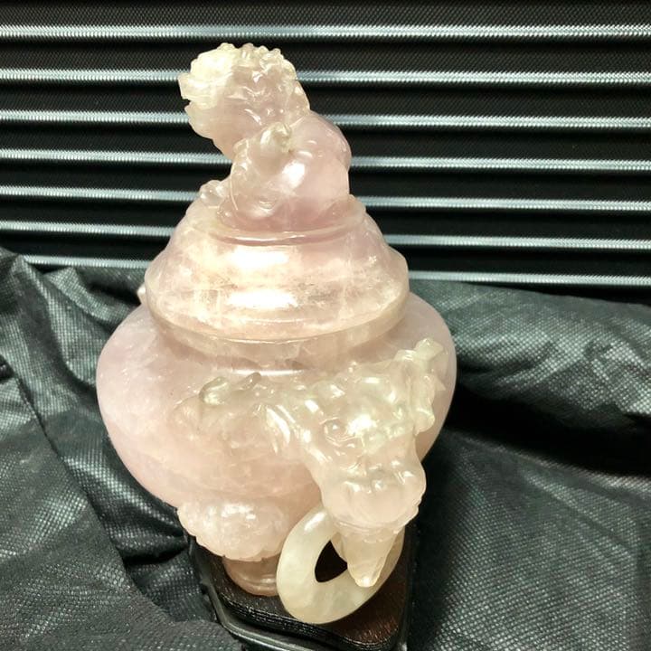 希少品 ☆ ローズクォーツ 原石 紅水晶 香炉 1.5kg - メルカリ