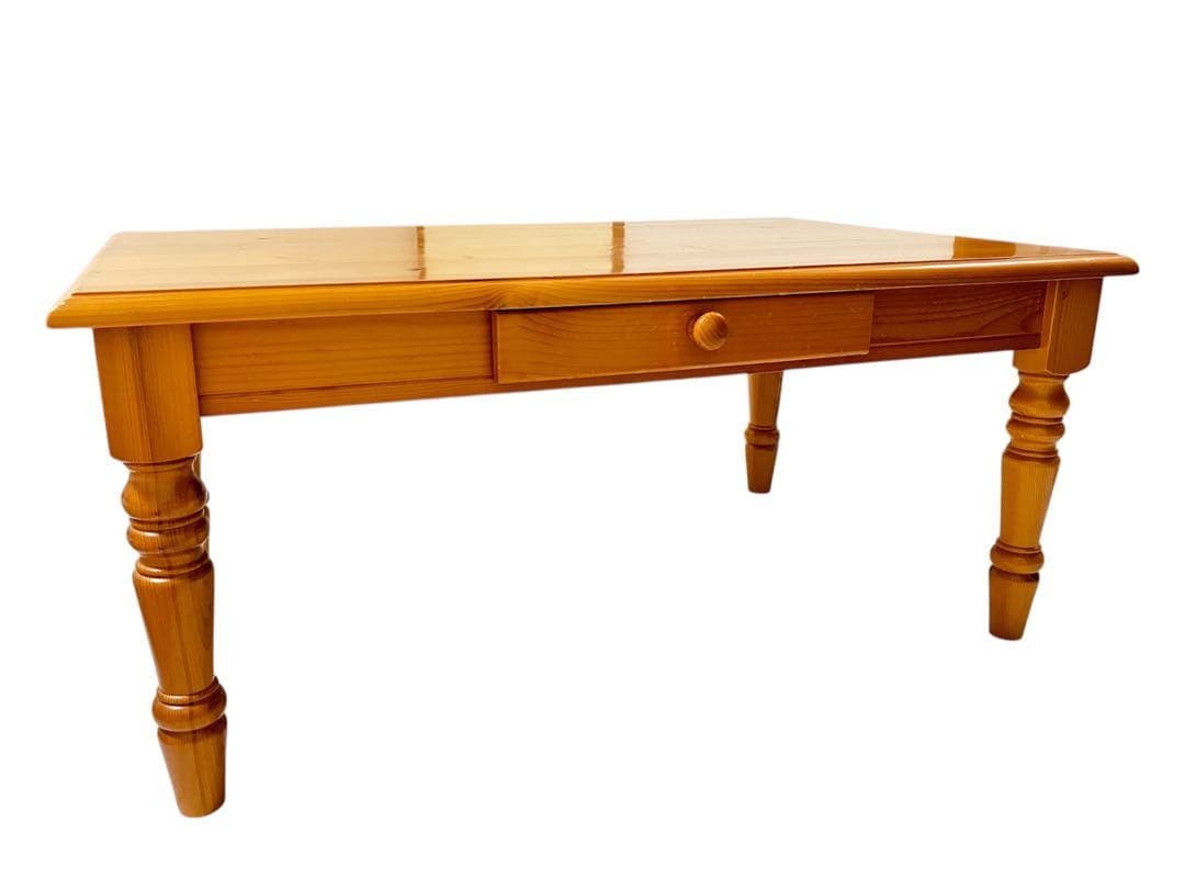 【希少・レア】アンティーク風ローテーブル天然木ベルメゾン　パイン材　千趣会