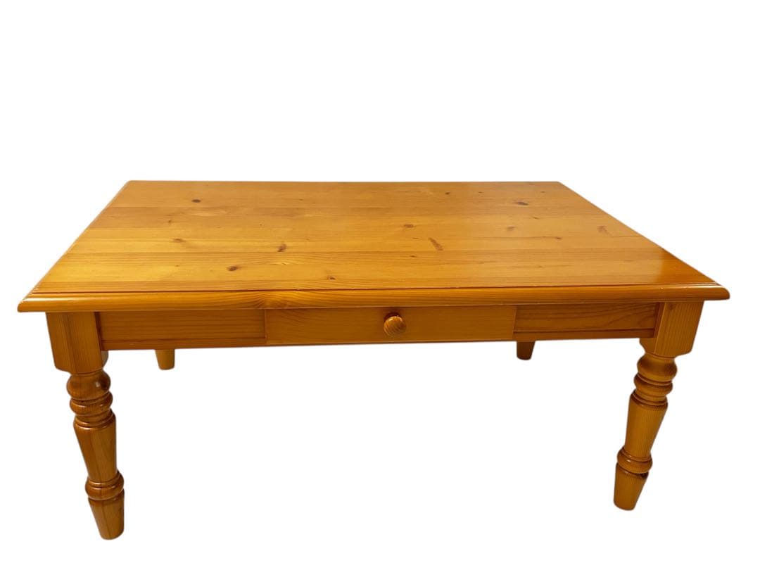 【希少・レア】アンティーク風ローテーブル天然木ベルメゾン　パイン材　千趣会