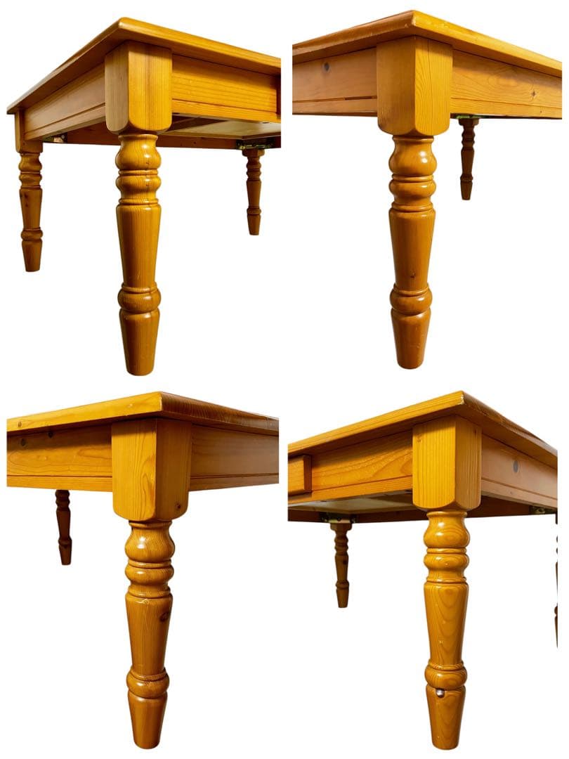 【希少・レア】アンティーク風ローテーブル天然木ベルメゾン　パイン材　千趣会