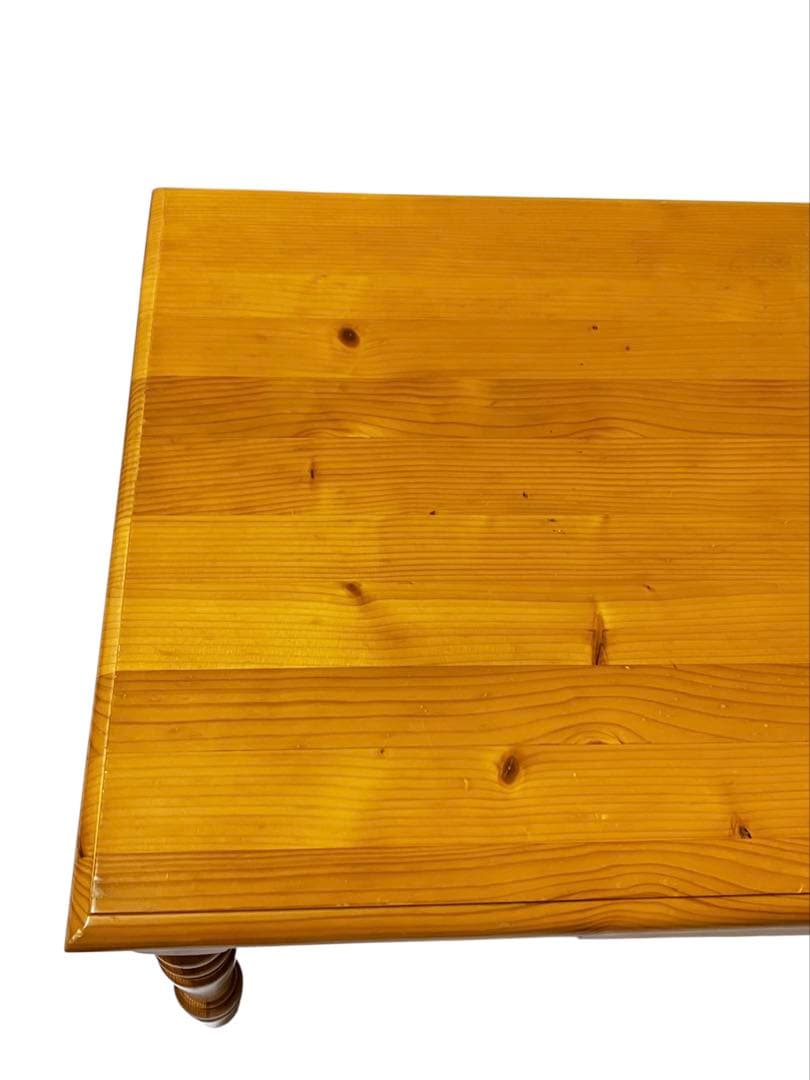 【希少・レア】アンティーク風ローテーブル天然木ベルメゾン　パイン材　千趣会