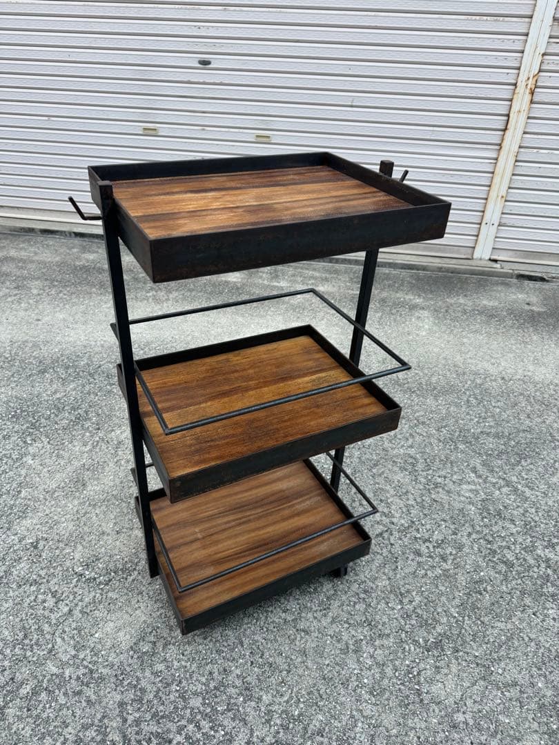 ワゴン 美容室 インダストリアル 男前 キャスター付き