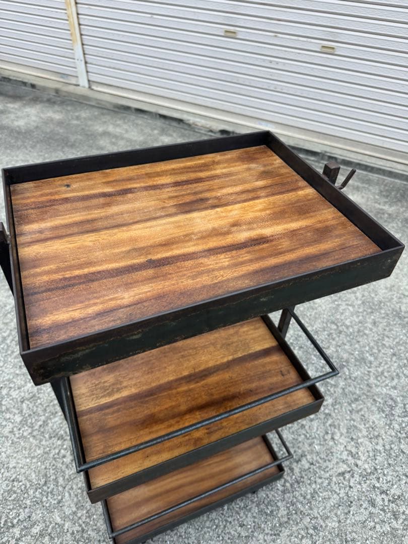 ワゴン 美容室 インダストリアル 男前 キャスター付き