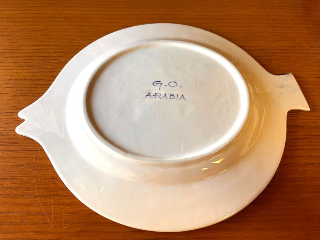 ARABIA gog 手描き フィッシュプレート　ヴィンテージ