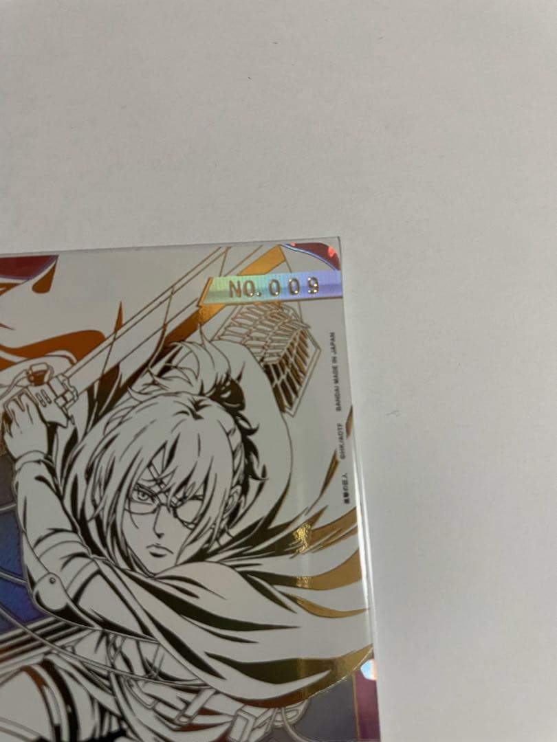 ユニオンアリーナ 進撃の巨人 ハンジ・ゾエ シリアルAP 直筆サイン 009