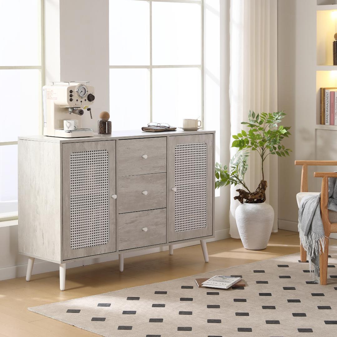 超人気✨キャビネット サイドボード整理タンス 北欧 おしゃれ【ナチュラル】