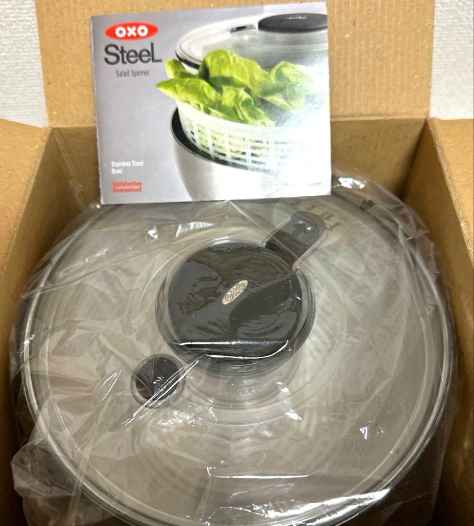 〇250984　OXO スチール サラダスピナー ステンレス 1071498