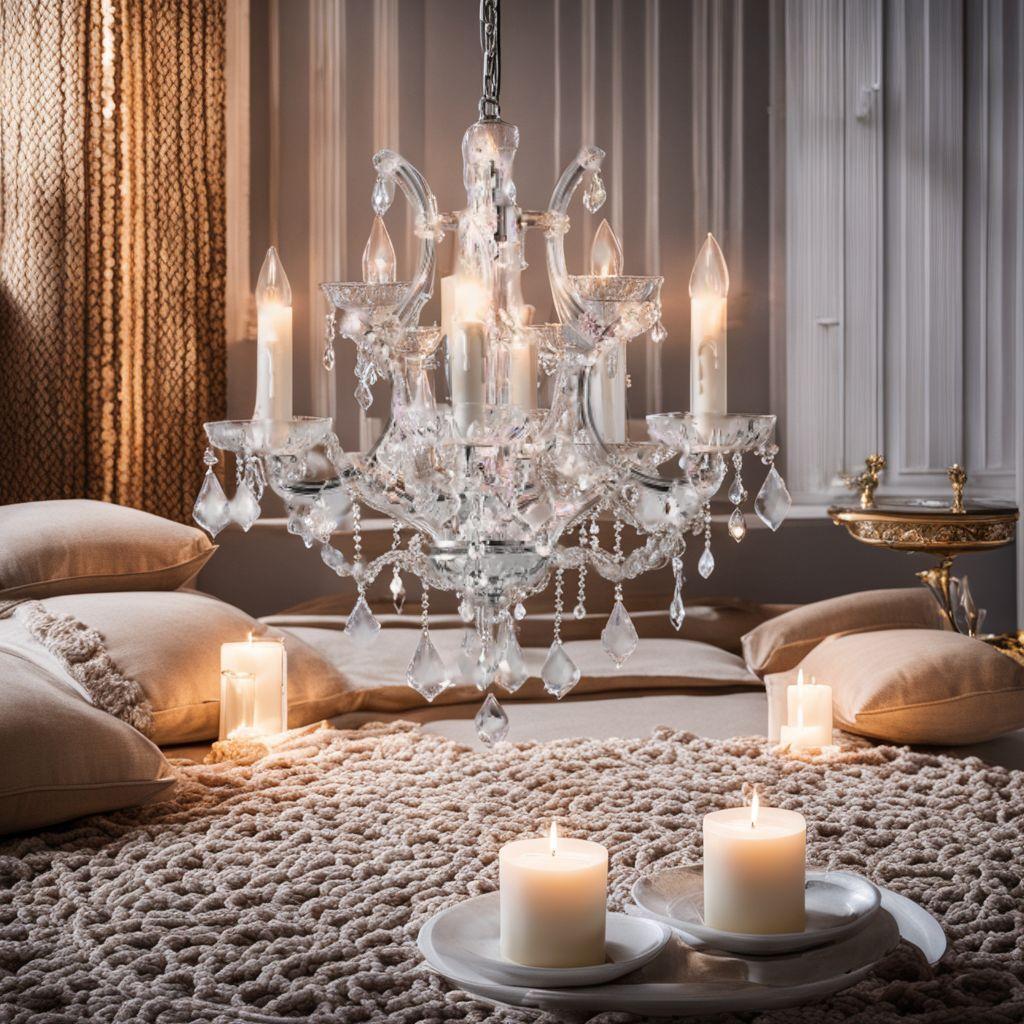 豪華でエレガントなデザイン 美しい輝き シャンデリア