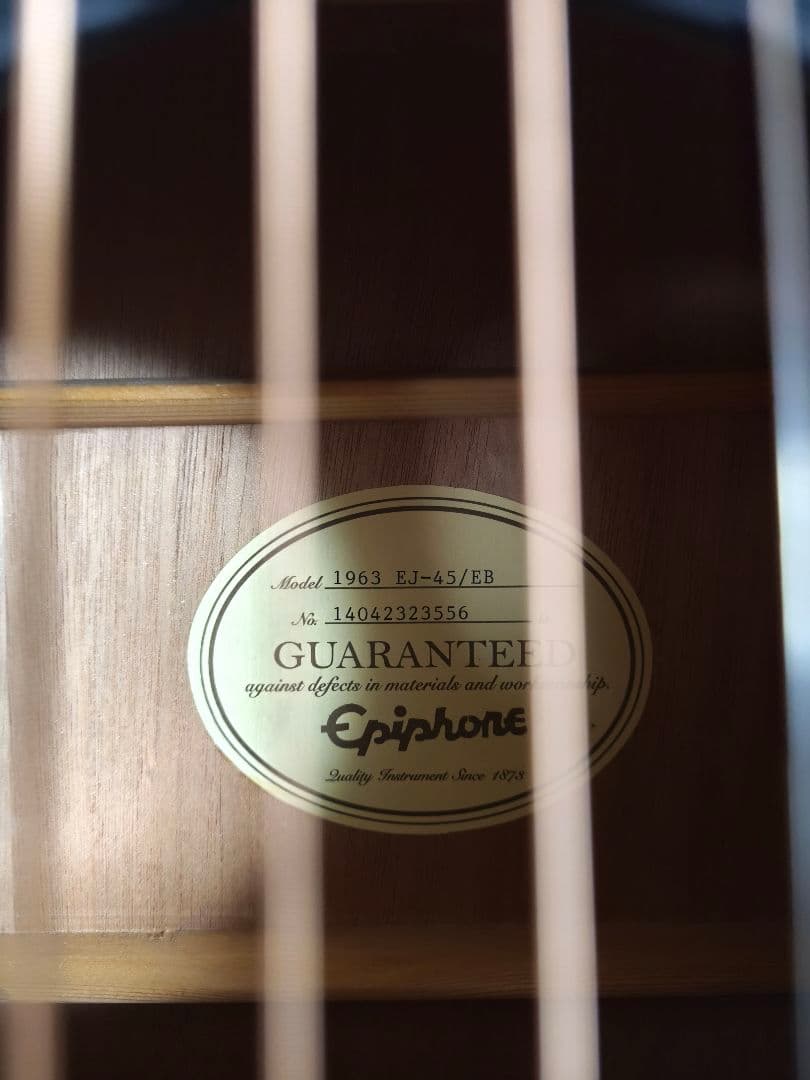 エピフォン 1963 EJ-45 Ebony 2014年製 - メルカリ